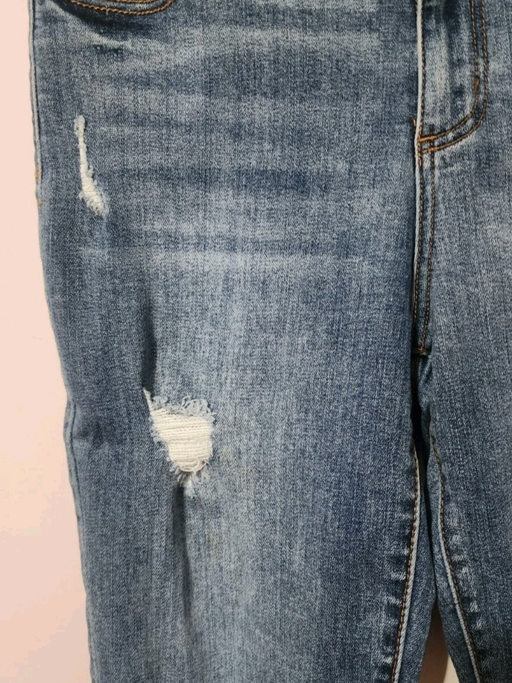 Cello Women's Distressed Medium Blue Skinny Jeans - Picture 2 of 5
